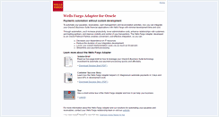 Desktop Screenshot of adapter.wellsfargotreasury.com